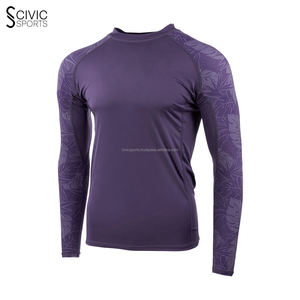 Maillot de bain à séchage rapide Rash Guard plage surf plongée Rashguard ensembles hommes Nylon tissu impression vêtements - Product Image 2