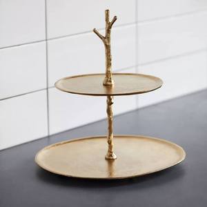 Soporte para Pastel Decorativo de Aluminio Hecho a Mano CRAFT ASCENT, Acabado Dorado, para Exhibición en Bodas y Fiestas de Lujo, Venta al Por Mayor - Product Image 3