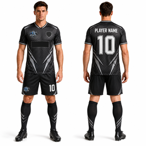 Uniforme de football de qualité supérieure, polyester interlock premium, séchage rapide, ventilation optimale, flexibilité, excellence pour les matchs - Product Image 1