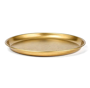 Round Metal <b>Decorative</b> <b>Plate</b> Solid Gold Color Polished Glam Design Dishes & <b>Plates</b> - Product Image 2