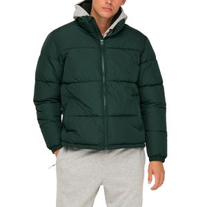 Doudoune à capuche personnalisée de qualité supérieure pour homme, manteau d'hiver brillant, fermeture éclair chauffante, style décontracté urbain, grandes tailles, chaud - Product Image 1