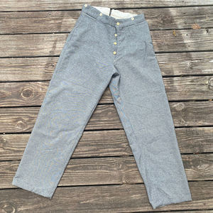 Pantalones Clásicos de Lana Reproducción del Período Civil Americano, Pantalones de Corte Tradicional Reproducción de la Era Civil Americana - Product Image 3