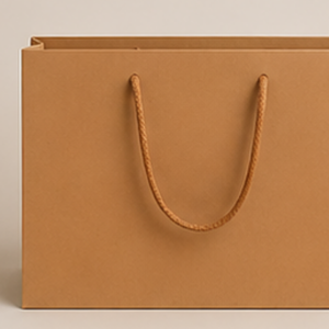 Bolsas de Compras de Papel de Lujo Personalizadas con Asas de Cuerda, Bolsas de Regalo Blancas, Marrones y Negras para Empaquetado de Boutique Minorista - Product Image 2