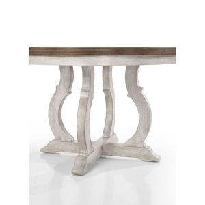 Set da Pranzo Contemporaneo Havanna 5 Pezzi, Tavolo Largo 119 cm con Sedie in Tessuto Bianco e Noce Vintage - Product Image 4