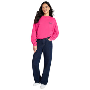 Sweat-shirt en molleton de coton personnalisé, coupe oversize, pour hommes et femmes, à col rond, vierge, fournisseur de vêtements d'hiver - Product Image 3