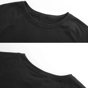 Camiseta de Manga Corta para Hombre, Cuello Redondo, 100% Algodón, Corte Regular, Color Sólido, Tejido de Punto, Liso, con Logotipo Personalizado, ODM, OEM - Product Image 3