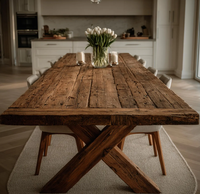Table à manger pliable moderne en bois d'acacia massif 6 places avec banc, pieds en métal, écologique, pour hôtel, prix abordable, meilleur prix