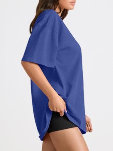 Camisetas Holgadas de Algodón de Color Liso para Hombre y Mujer, Manga Corta, Marca de Moda, Ropa de Pareja, Camisetas Personalizadas, Color Caramelo, Tops de Verano - Product Image 6
