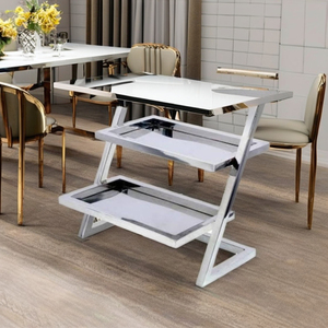 Soporte/expositor de dos niveles de acero inoxidable para mostrador/buffet/organizador. - Product Image 6