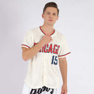 Maillot de baseball personnalisé par sublimation OEM, 100 % polyester, décontracté, avec boutons sur le devant, nom et numéro de l'équipe, style athlétique - Product Image 2