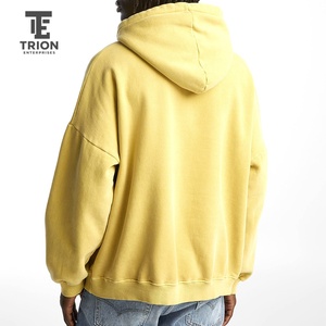 Sweat à capuche personnalisé effet délavé de qualité supérieure pour homme – Mode streetwear quotidienne – Pull tricoté pour homme - Product Image 2