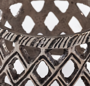 Vintage Metal Hollow <b>Napkin</b> Rings Antique Silver Lattice Design For <b>Wedding</b> And Table Decoration Use - Product Image 2