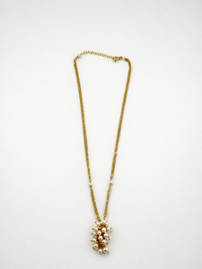 Collar Personalizado con Baño de Rodio, Colgante de Racimo de Perlas de Agua Dulce, Cadena con Dijes de Esmeraldas, Joyería Fina, Regalo Delicado para Mujer - Product Image 2