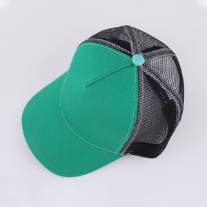 Hot Selling High Quality 5 Panel Green Trucker Cap Hat Design Mesh Trucker Hat Blank Custom Logo Hat - Product Image 6