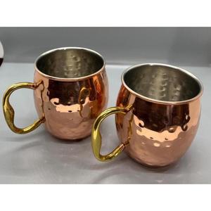 Eco Friendly Copper Moscow Mule Beer <b>Mugs</b> With Gold Brass Handle Water Drinking <b>Mug</b> & Glass For Home Kitchen use Drinkware - Product Image 4