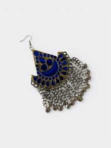 Special Afghan Women's Jewelry <b>Set</b> <b>Crystal</b> Rhinestone Trendy Dangling Ornaments Stainless Steel Craftsmanship for Party Islamic - Product Image 2