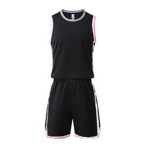 Ensemble de maillot de basket sans manches gris pour homme, short à taille élastique, débardeur à col rond, coupe régulière, toutes saisons - Product Image 3