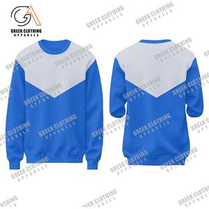 Sweat-shirt à col rond Zeta Phi Beta bleu et blanc, vêtements de sororité 1920, pull en polaire brodé avec lettres grecques - Product Image 4