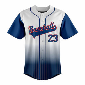 Camiseta Deportiva Casual de Manga Corta para Hombre, Estampada en Serigrafía, Tejida, de Secado Rápido, para Verano, Azul y Blanca a Rayas - Product Image 1