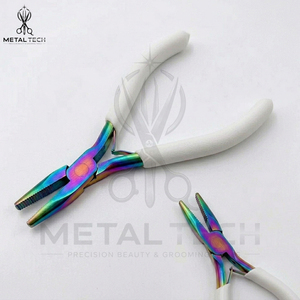Stainless Steel Professional Salon Wholesale New Ergonomic Handle Hair Extension Pliers Micro Bead Ring Remover Plier <b>Tool</b> - Product Image 6