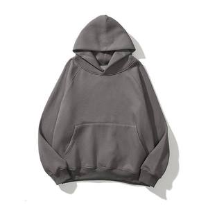Heavyweight <b>Mens</b> Hoodie Oversized <b>Pullover</b> Dropped Shoulder Kangaroo Pocket Solid Fleece Sweatshirt Streetwear Casual Winter - Product Image 4