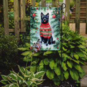 Schipperke Noël Boîte Aux Lettres Drapeau Multicolore Jardin Drapeau Bannière pour Patio Oeuvre Décoratif Cour Fleur Lits Jardin Taille - Product Image 2
