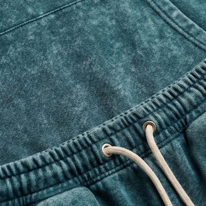 Conjunto de Sudadera Holgada y Pantalones Acampanados Personalizados para Hombre, Estilo Urbano, con Lavado Ácido, Estampado DTG, Corte Recortado - Product Image 5