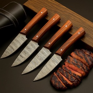 4PCS Viking Art 67-Layer Damascus Steel <b>Sharp</b> Durable Steak <b>Knife</b> <b>Set</b> Handmade Chef <b>Knives</b> Ambidextrous Professional Cooking - Product Image 4