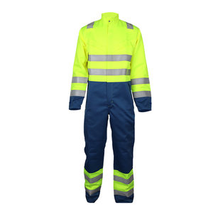 Combinaisons de travail haute visibilité premium avec fermeture éclair aux jambes, en mélange polycoton, personnalisables, vêtements de sécurité - Product Image 3