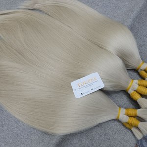 ผมแท้เวียดนาม Toupee Corp T05 Super Double Drawn Raw Bulk Straight แบบเย็บติดด้วยเครื่องจักร น้ำหนัก 100 กรัม เกล็ดผมเรียงตัวเดียวกัน เกรดเดียวกัน - Product Image 2