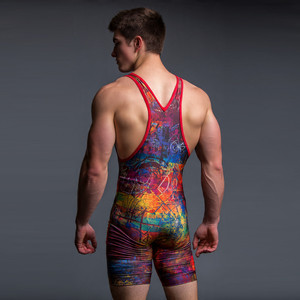 Maillots de lutte haute performance pour hommes et jeunes, maillots de sublimation pour haltérophilie, hauts de lutte - Product Image 5