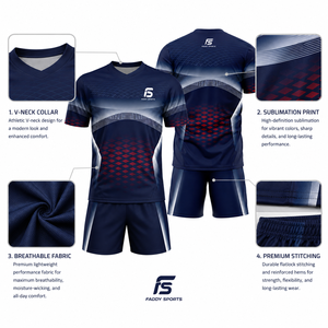 Conjunto de Uniforme de Fútbol Sublimado Personalizado, Camiseta de Fútbol Transpirable, Ropa Deportiva para Hombres y Niños, Kits de Entrenamiento de Fútbol al por Mayor 2026 - Product Image 4