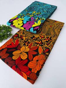 Tissu en coton imprimé africain multicolore Maputo de haute qualité à motifs vibrants pour vêtements, sacs, robes et accessoires - Product Image 3