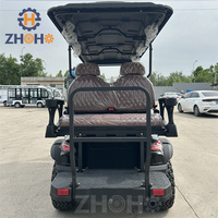Voiturette de golf électrique Weliftrich 6 places, batterie plomb-acide 60V 100Ah, roues en alliage d'aluminium, pneus ordinaires, support de sac de golf
