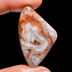 Lot en gros de cabochons en agate Crazy Lace naturelle, pierres précieuses en vrac de formes variées pour la fabrication de bijoux FAIJAN GEMS Rajasthan - Product Image 2