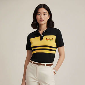 Camisas de Verano para Mujer, Cómodas, Corte Regular, 2 Colores, Logotipo Bordado Personalizado, 100% Algodón - Product Image 3