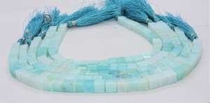 Cuentas de Ópalo Peruano AAA en Forma de Cubo Liso de 6-7 mm, Color Azul Cielo, Cuentas de Ópalo Peruano en Forma de Caja Cuadrada 3D, Cuentas Sueltas de Ópalo de 9 Pulgadas para Fabricación de Joyería - Product Image 5