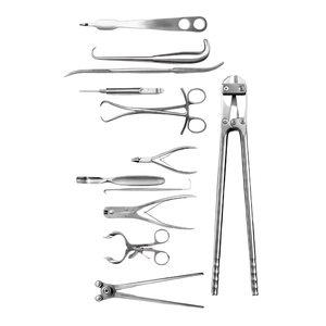 Ensemble d'instruments chirurgicaux orthopédiques professionnels 12 pièces en acier inoxydable pour chirurgie osseuse, kit médical chirurgical CE ISO complet - Product Image 5