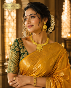 New Arrival Women's 18K Gold Plated Traditional Indian Design African Bridal Jewelry Set with <b>Charm</b> Necklace and Earrings - Product Image 3