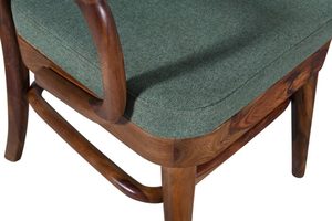 Chaise artisanale élégante en bois massif, faite à la main, pour salon, salle à manger, mobilier rustique classique pour la maison - Product Image 3