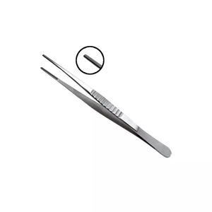 Pinzas quirúrgicas rectas TC DeBakey para tejido, pinzas de pulgar de 15 cm, pinza vascular no traumática de 1.5 mm de acero inoxidable - Product Image 1