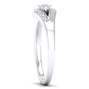 Bagues de fiançailles REYES minimalistes en argent sterling 925 et moissanite, nouveau design, cadeau de mariage, bijoux pour femmes, à porter lors de fêtes. - Product Image 3