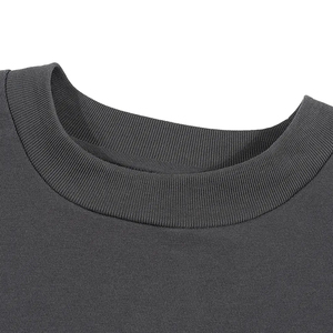 Camiseta Corta de Punto sin Mangas para Hombre, Cuello Redondo, Color Negro Sólido, Corte Regular Informal - Product Image 3