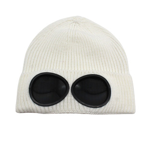 High Quality Cotton <b>Ski</b> Hats for Men and Women Windproof and Warm Beanie Cap with Goggles Embossed Design Hot Selling - Product Image 1