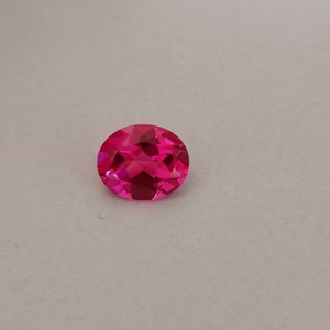 Saphir rose, pierre précieuse non montée, taille ovale, qualité supérieure, pierre cultivée en laboratoire, pour la fabrication de bijoux, artisanat pour bijouterie fine - Product Image 4