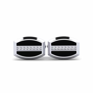 Boutons de manchette de luxe pour hommes en or 9 carats, bijoux raffinés, accessoires élégants pour chemises formelles, pour le marié et les professionnels d'affaires - Product Image 1