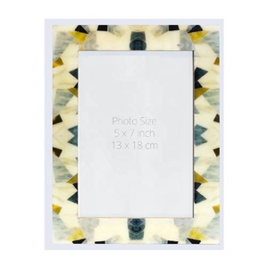 Haute qualité nacre et bois cadre Photo salon cadre présentoir doué Table de chevet cadres Photo décor à la maison - Product Image 2