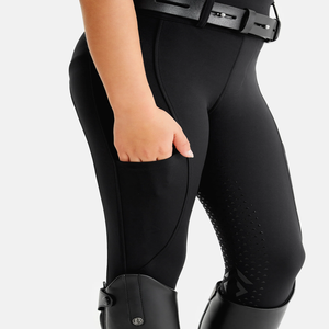 High Quality 4-way Stretch Horse Riding Breeches <b>Leggings</b> Tights <b>Equestrian</b> Wear Pants on Technical Fabric with Soft Feel - Product Image 4