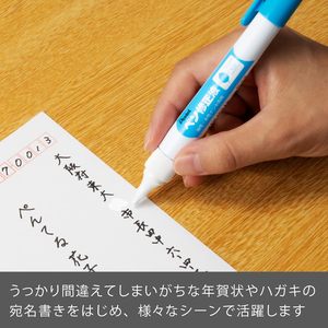 ปากกาแก้ไขเพนเทลแท้ รุ่น XEZL21W XEZL61W |   ผลิตในญี่ปุ่น JDM |   ปลายเข็มขนาด 1.0 มม./0.78 มม. |   สีขาวทึบแสงเกรดโปร |   แปรง - Product Image 4