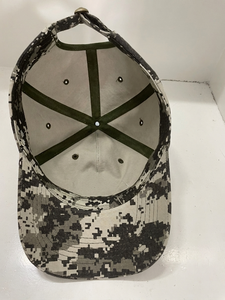 Wholesale Custom Embroidered Baseball <b>Cap</b> Digital <b>Camo</b> Script Logo Hat 5 Panel Mid Profile Curved Bill High Quality - Product Image 4